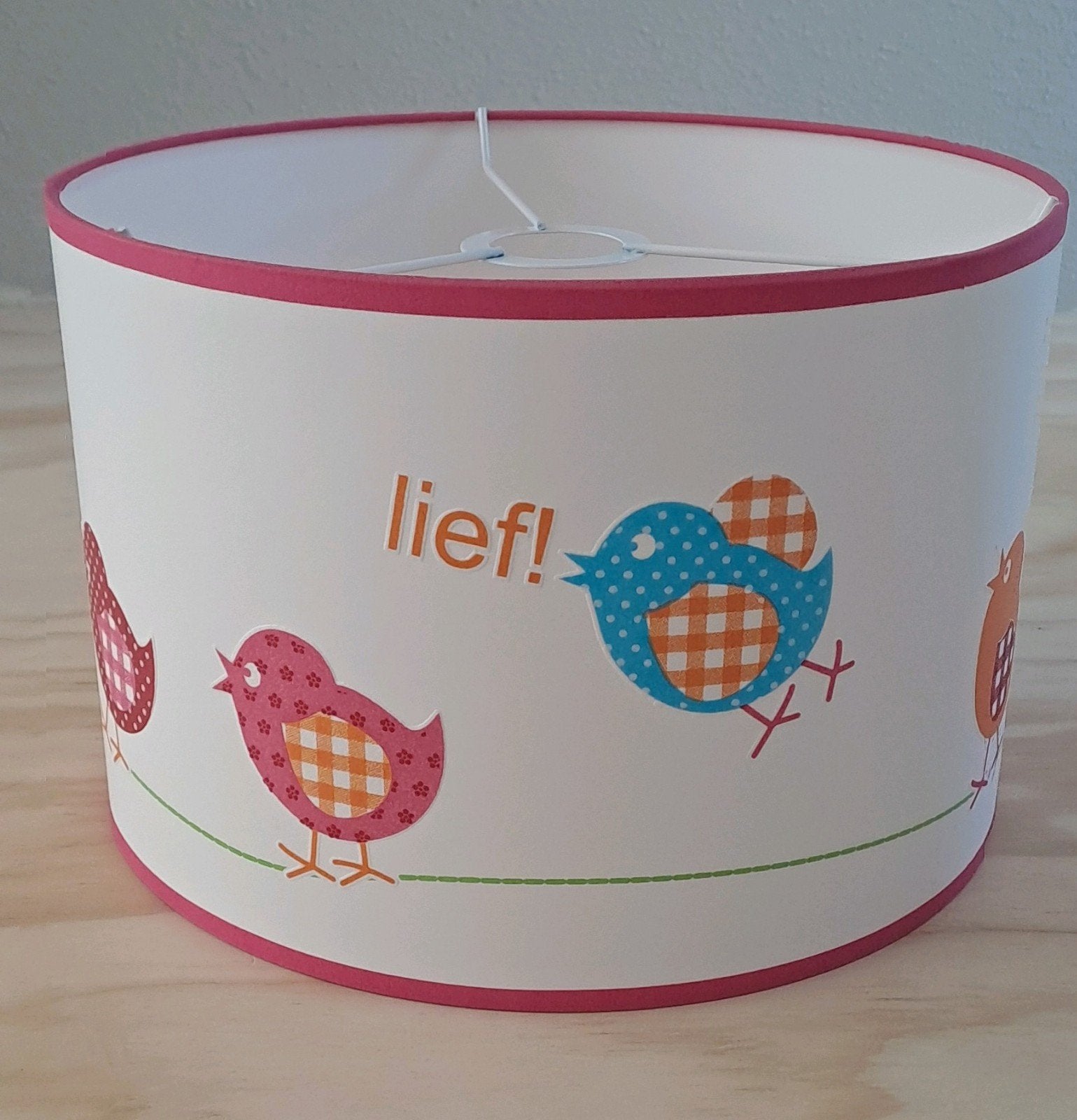 Lief! Lifestyle lampenkap hanglamp vogeltjes, Ophalen of Verzenden