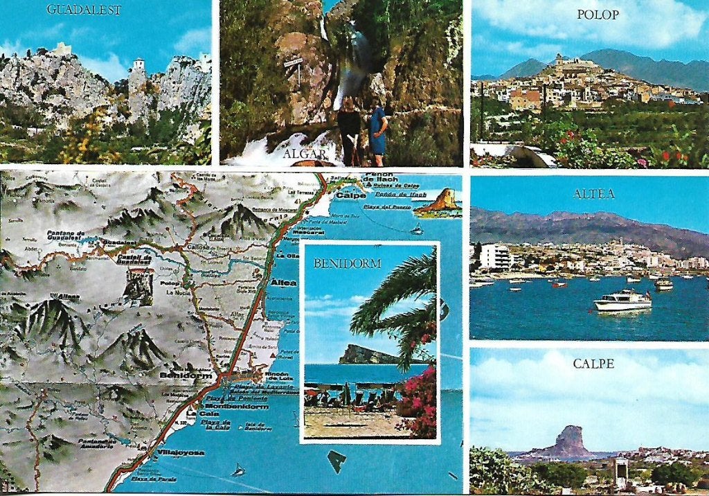 Spanje- -Benidorm, 7-luik., Ophalen of Verzenden, 1980 tot heden, Ongelopen, Spanje