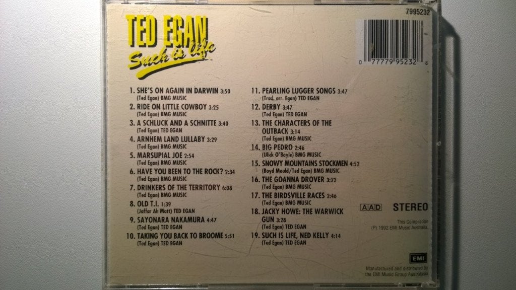Ted Egan - Such Is Life, Ophalen of Verzenden, Zo goed als nieuw, Pop, Album