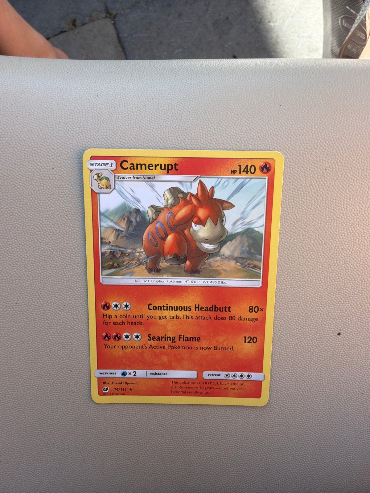 Camerupt Pokémon kaart - Zo goed als nieuw, Ophalen of Verzenden, Zo goed als nieuw, Losse kaart