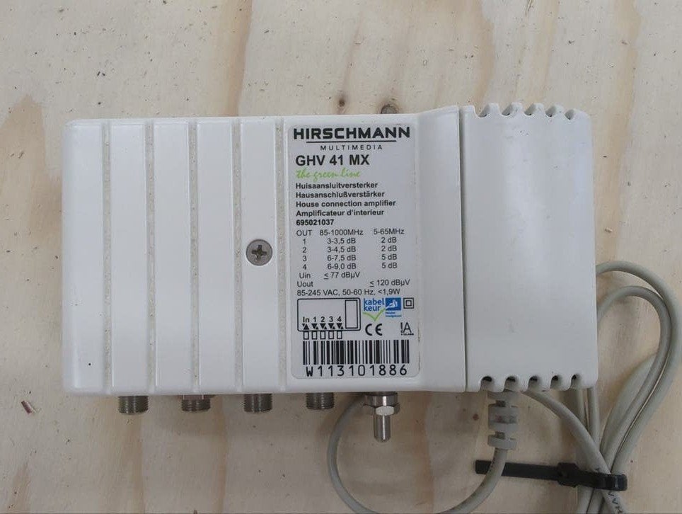 HIRSCHMANN MULTIMEDIA GHV 41 MX Huisversterker Kabel Keur, Ophalen, Gebruikt, Overige kabels