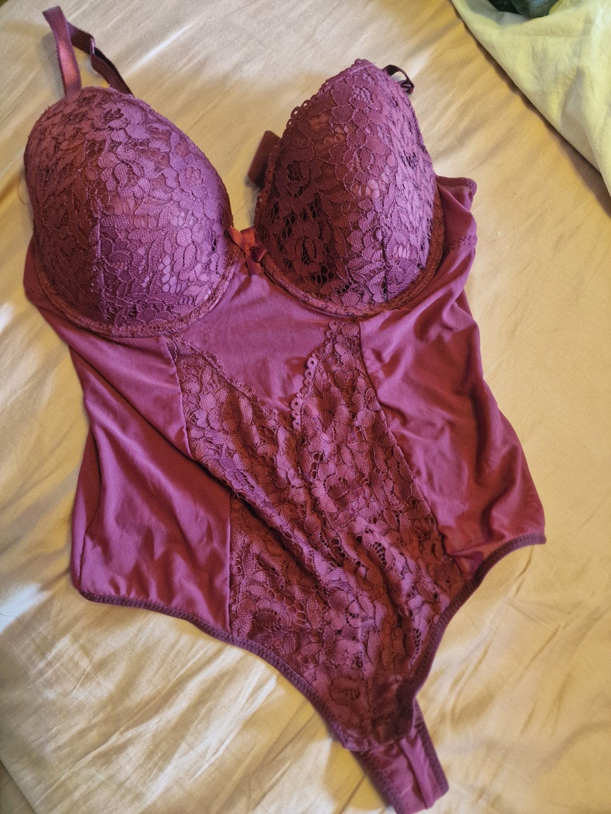 Body, Xl. Zeeman.  Kleur bordeaux, Kleding | Dames, Ondergoed en Lingerie, Zeeman, Ophalen of Verzenden, Rood, Body of Korset