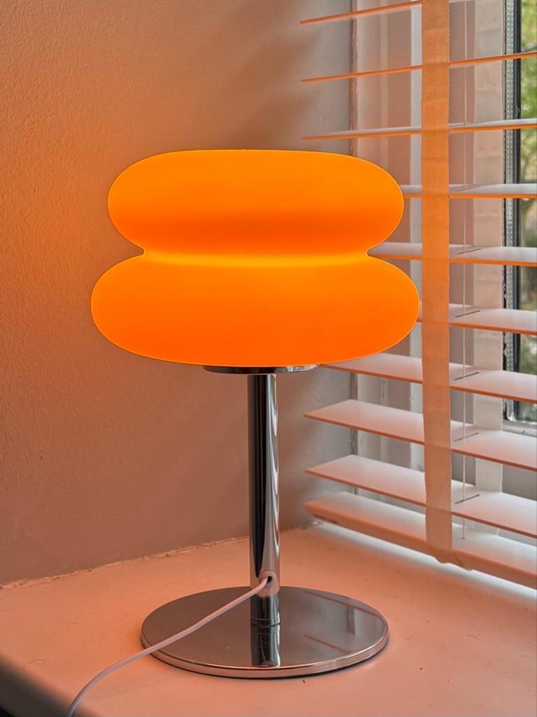 Retro Mid-Century Tafellamp - Vintage, Ophalen of Verzenden, Nieuw, Kunststof, Minder dan 50 cm