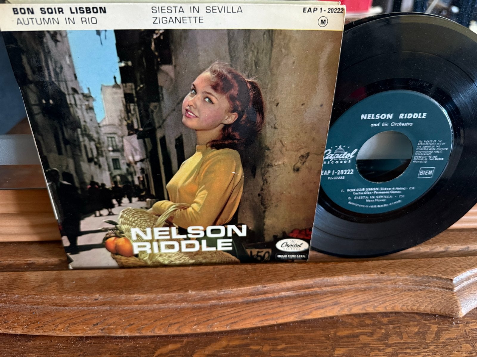 Nelson Riddle - Bon Soir Lisbon / Autumn in Rio EP (Vinyl), Originele persing, 7 inch, Ophalen of Verzenden, Zo goed als nieuw