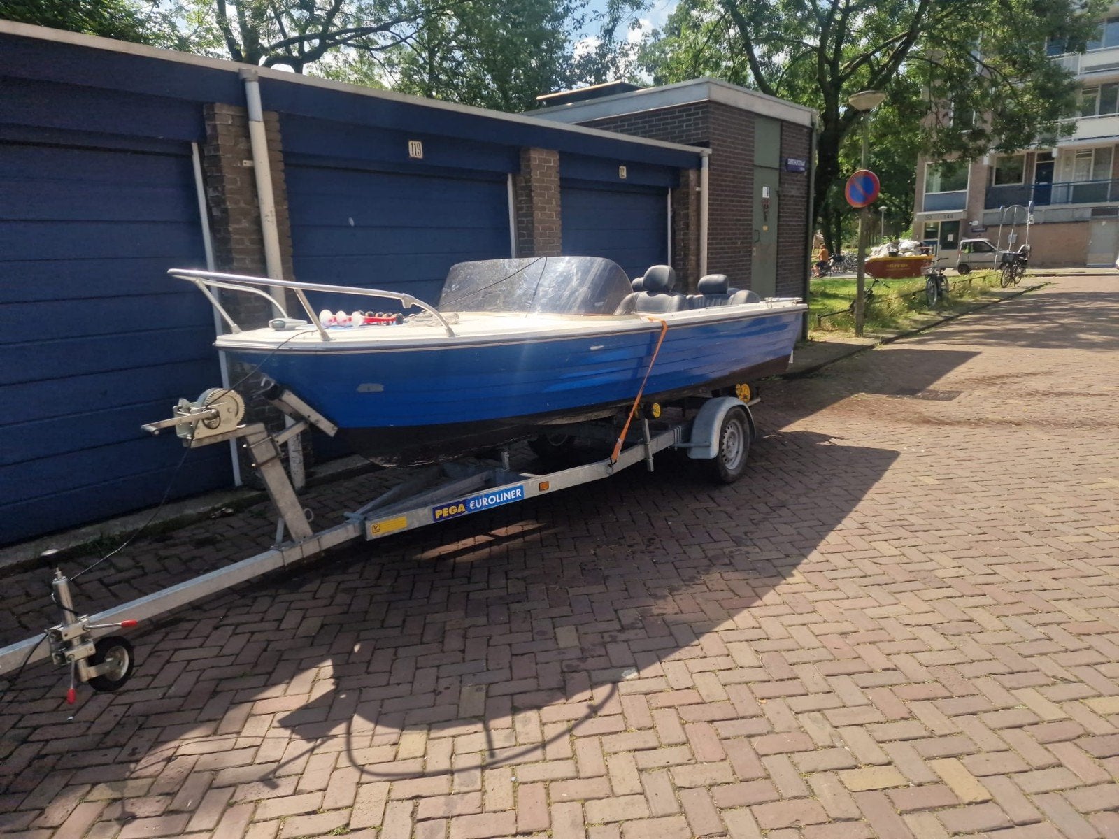 Botje met yamah 8pk 4takt elcktrishgestard, 5 tot 10 pk, Viertaktmotor, Ophalen of Verzenden, Zo goed als nieuw