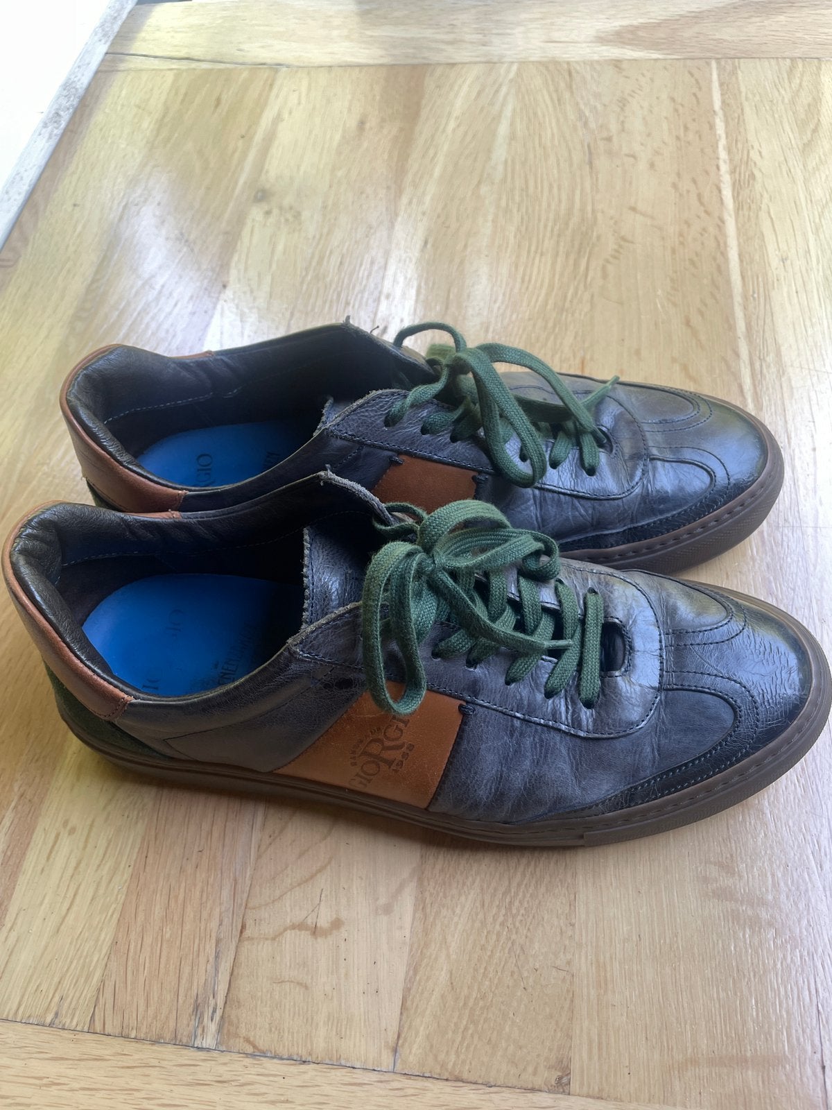 Giorgio, Handgemaakte lederen herenschoenen mt 41, Ophalen, Overige kleuren, Zo goed als nieuw, Veterschoenen