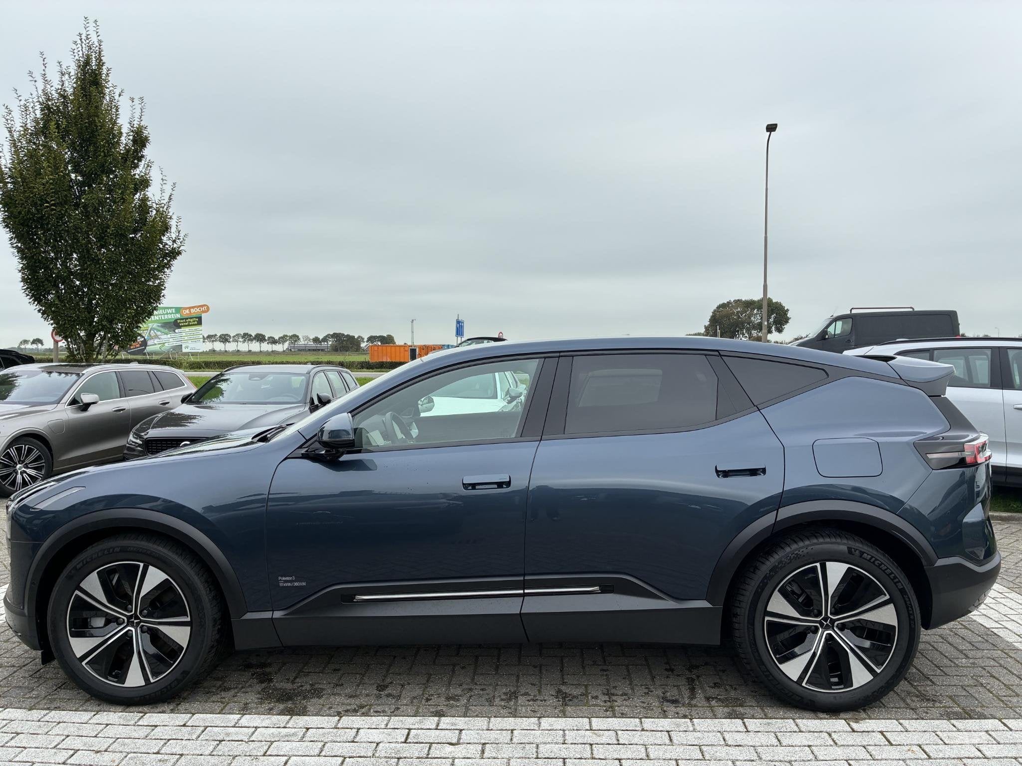Polestar 3 Long range Dual motor Pilot Plus 111 kWh HUD|Bowe, Auto's, Automaat, 660 min, Stof, Blauw