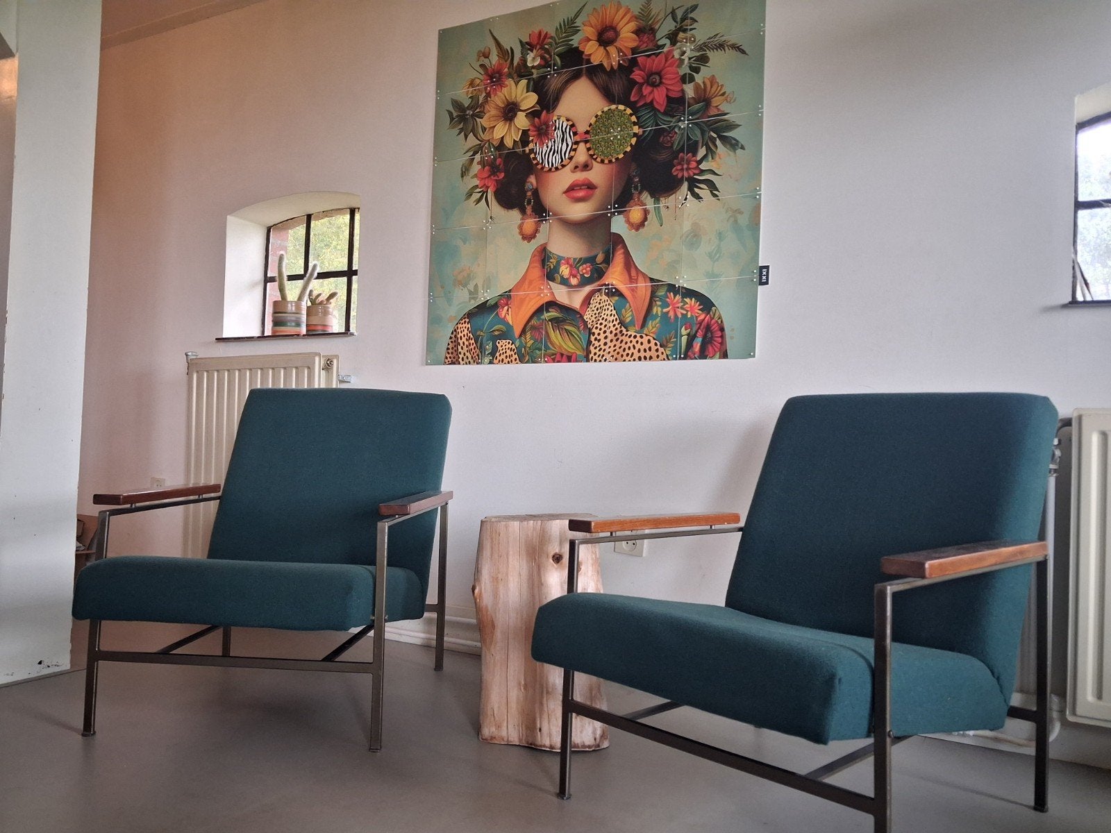 Set van 2 vintage Rob Parry fauteuils Gelderland, Ophalen, Gebruikt, Eenpersoons, 75 tot 100 cm