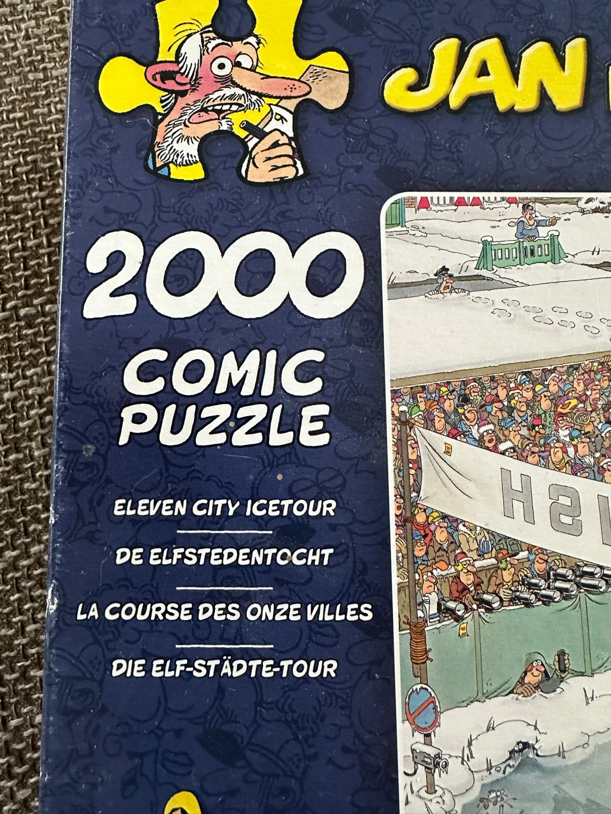 Jan van Haasteren Puzzel - De Elfstedentocht - 2000 stukjes, Ophalen of Verzenden, Meer dan 1500 stukjes, Zo goed als nieuw, Legpuzzel