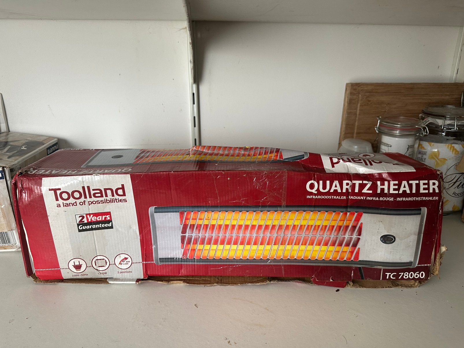 Infrarood straler 1200 w., Huis en Inrichting, Kachels, Ophalen, Overige soorten, Elektrisch, Nieuw