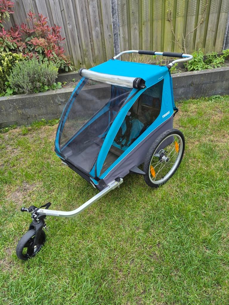 Thule Coaster fietskar - Inclusief accessoires, Fietsen en Brommers, Fietsaccessoires | Aanhangers en Karren, Ophalen, Opvouwbaar