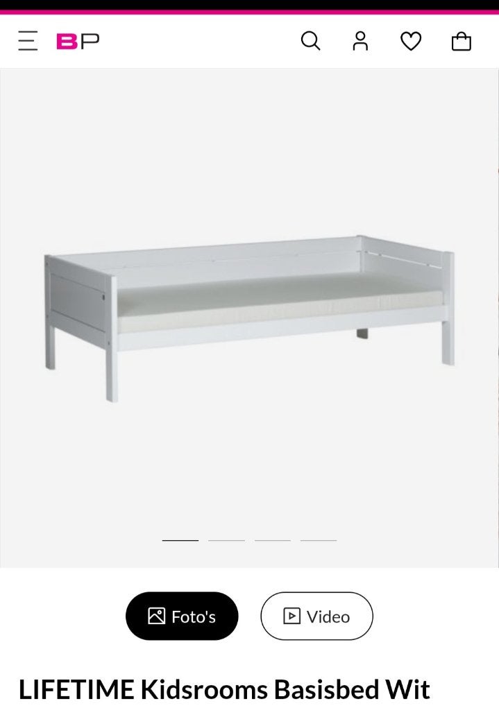 Lifetime  bed, Ophalen, Gebruikt, 90 cm, Eenpersoons