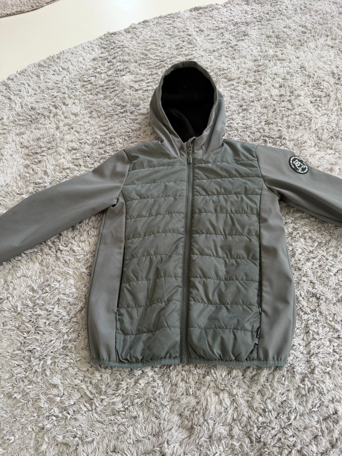 Als nieuwe tussenjas regenjas Salty Dog 146 152 grijs groen, Ophalen of Verzenden, Zo goed als nieuw, Jongen, Jas
