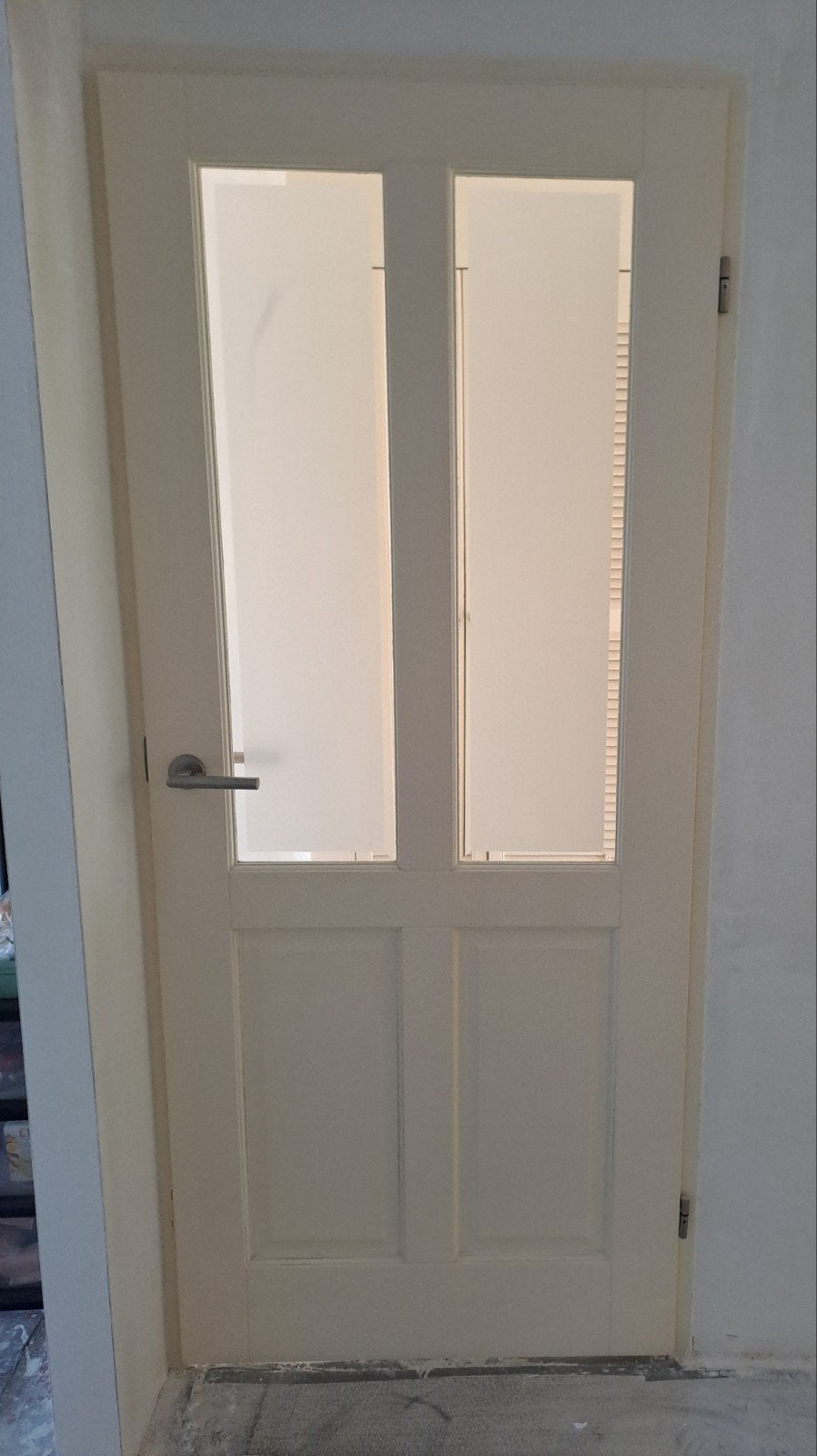 binnendeur met glas te koop, Ophalen, Gebruikt, 80 tot 100 cm, Binnendeur