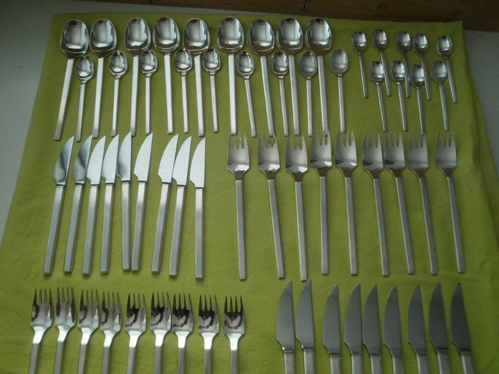 Rosenthal bestek, model Berlin, Hans Theo Baumann, Ophalen of Verzenden, Zo goed als nieuw, Zilver, Bestekset