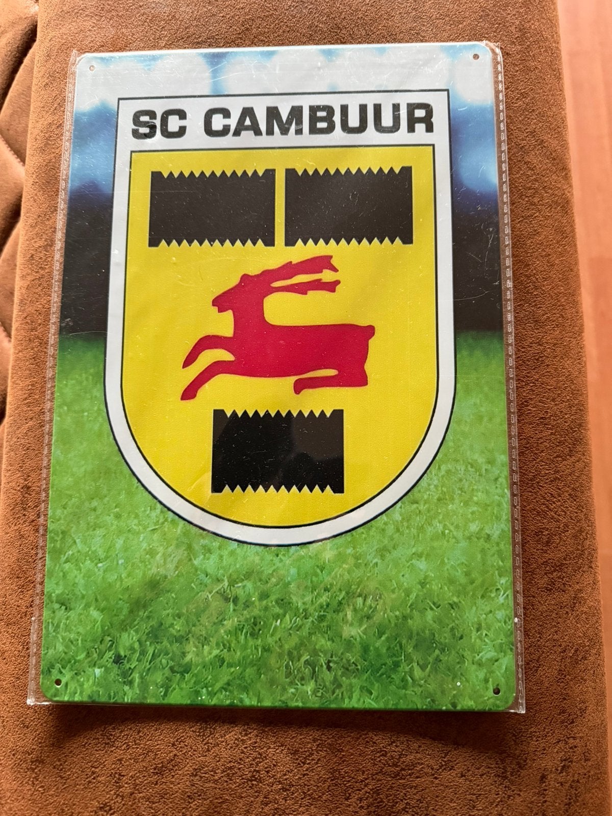 Sc Cambuur bord, Ophalen of Verzenden, Nieuw, Reclamebord