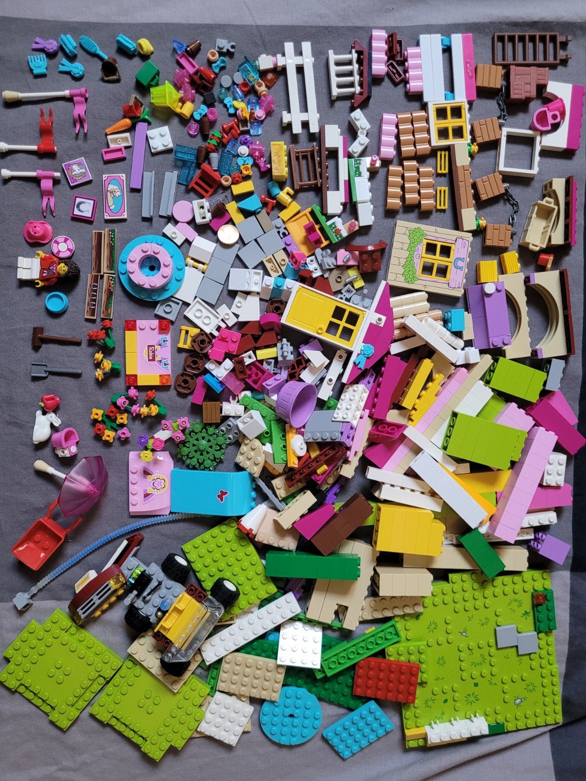 Grote partij LEGO Friends Manege en auto, Ophalen, Gebruikt, Overige merken
