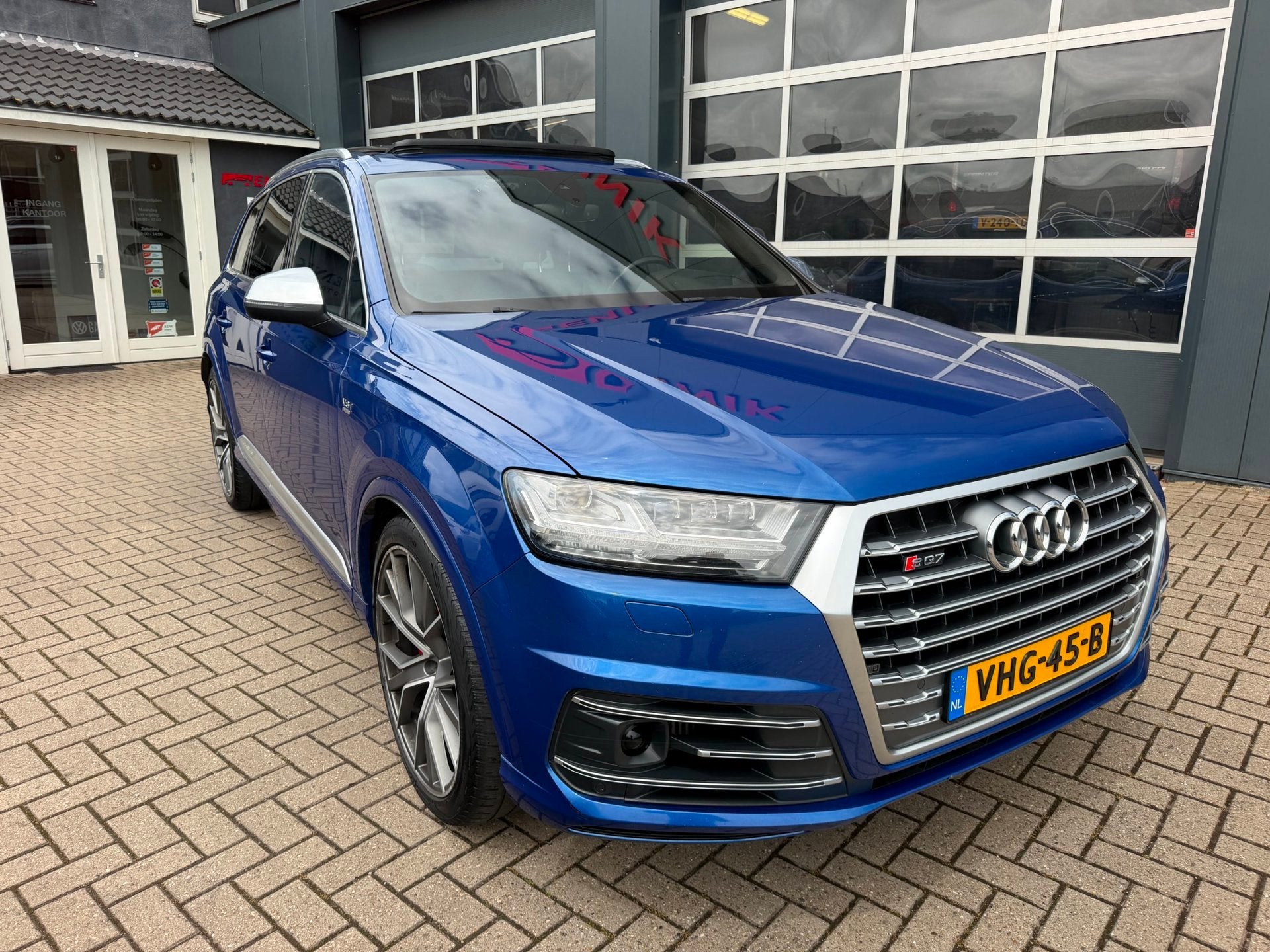 Audi Q7 SQ7 4.0 TDI SQ7 quattro / Pano / Night Vision / AWS, Dealer onderhouden, 435 pk, Gebruikt, Blauw