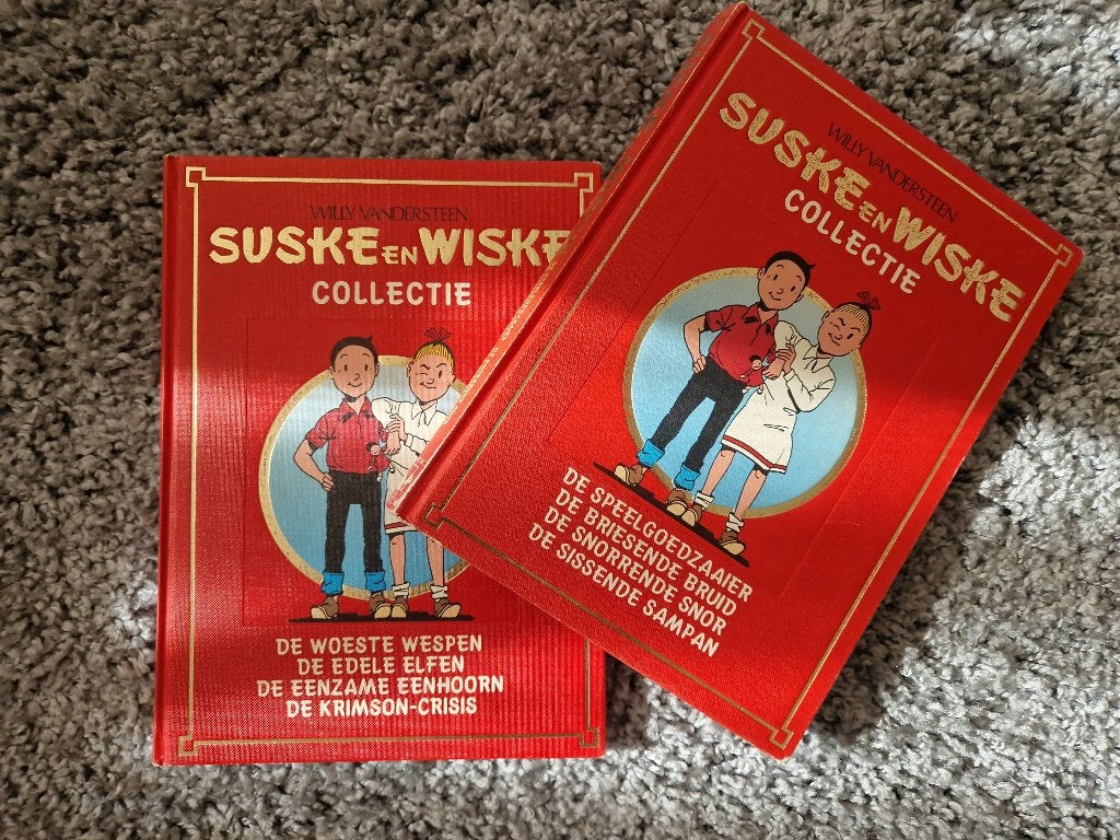 Ingebonden Suske en Wiske collectie (2 stuks met 4 verhalen), W. Vandersteen, Ophalen of Verzenden, Zo goed als nieuw, Meerdere stripboeken