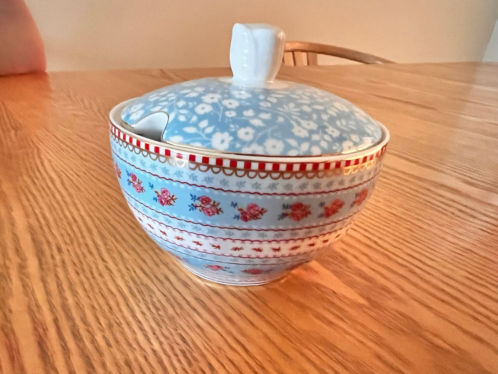 Pip Studio Suikerpotje met Bloemenpatroon, Ophalen, Zo goed als nieuw, Modern, Porselein