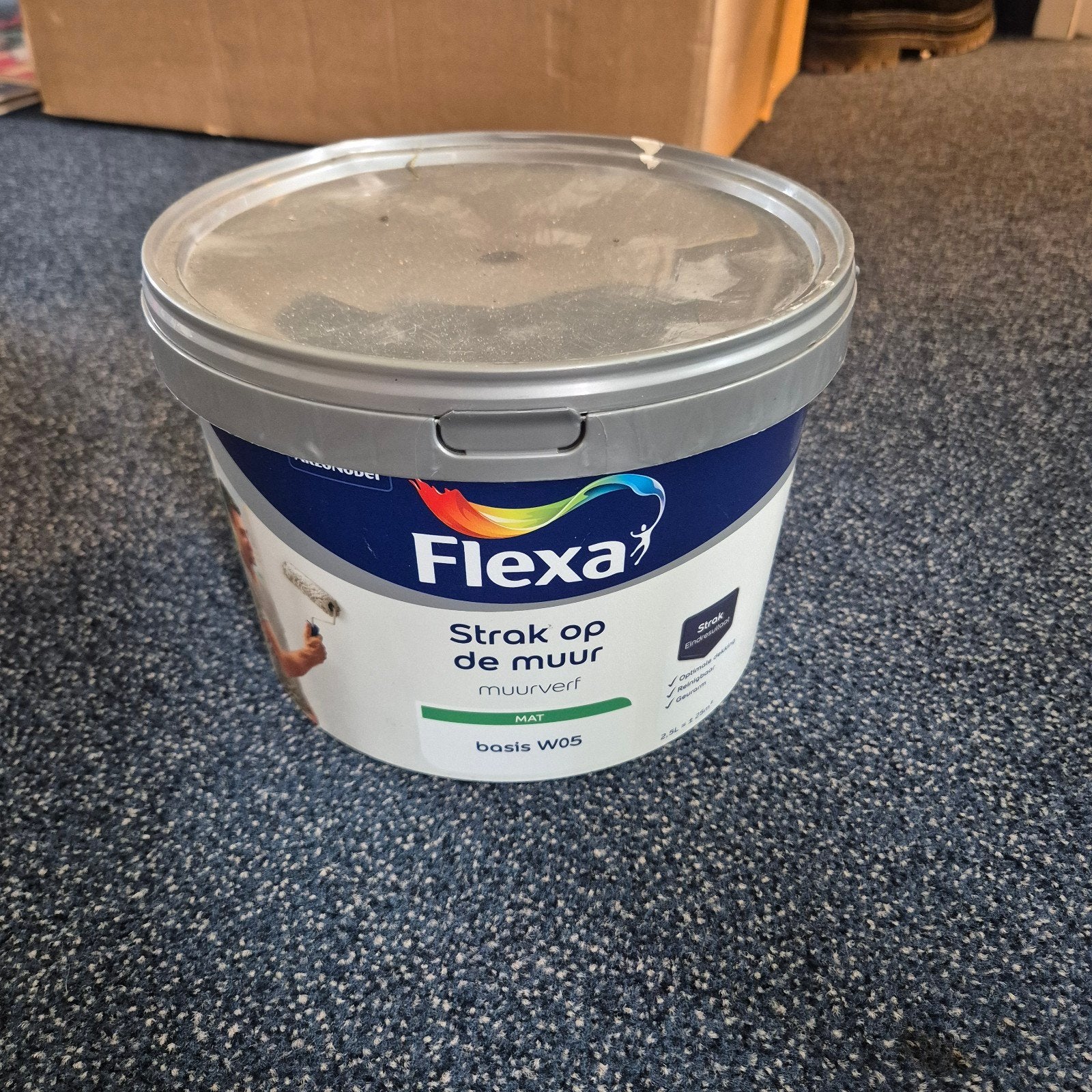 flexa strak op muur verf, Ophalen, Zo goed als nieuw