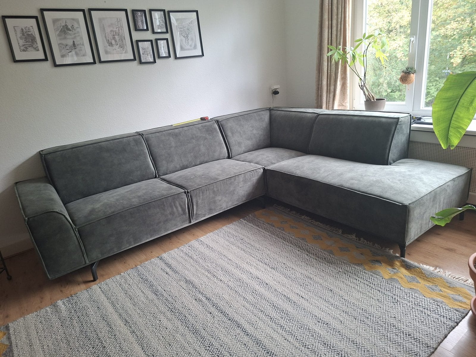 Hoekbank 280x220 cm - Comfy & Ruim, Huis en Inrichting, Ophalen, Hoekbank, 75 tot 100 cm, Zo goed als nieuw