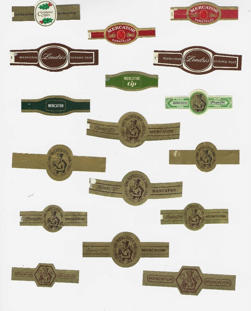 klassiek blad 191  mercator    sigarenbanden, Verzamelen, Ophalen of Verzenden, Zo goed als nieuw, Sigarenbandjes