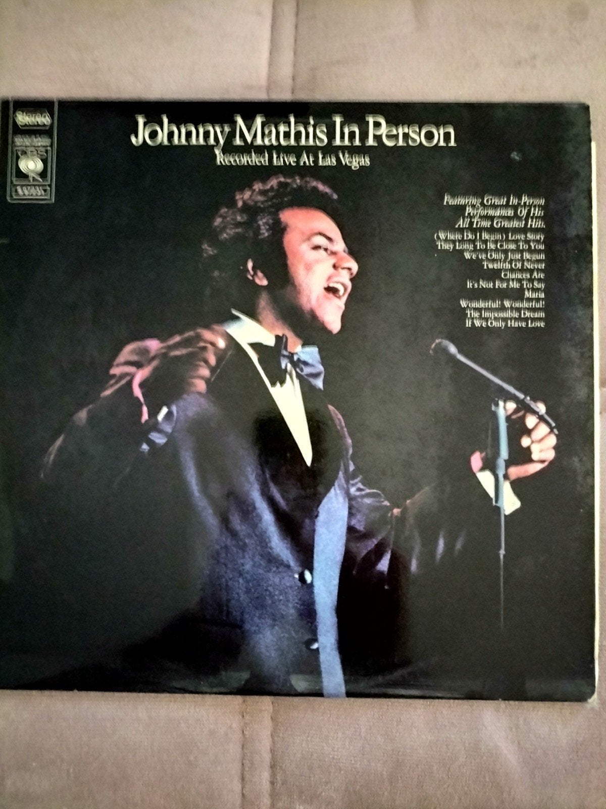Johnny Mathis In Person - Recorded Live At Las Vegas LP, LP, Gebruikt, 12 inch, Verzenden
