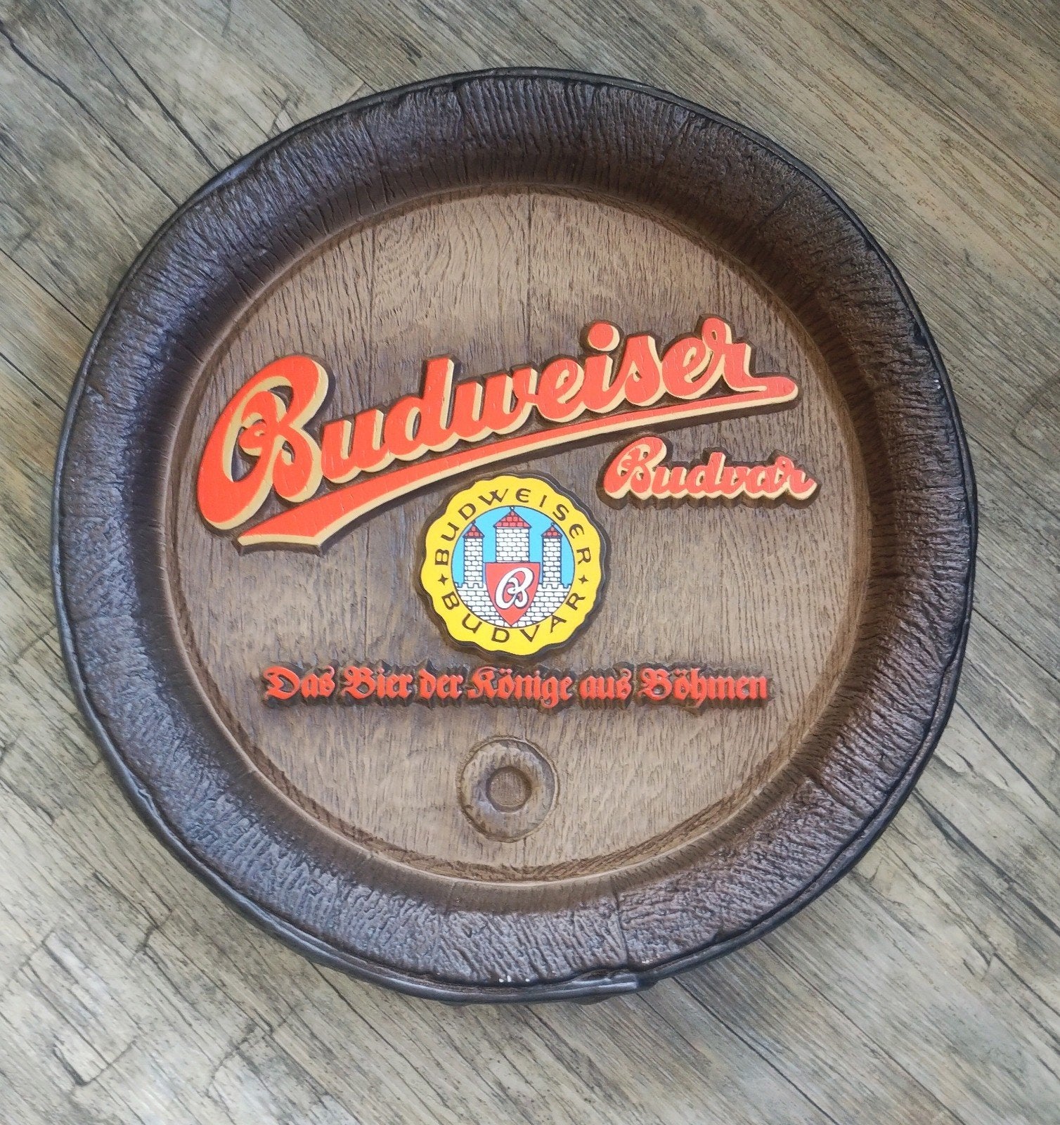 Budweiser bier reclamebord, Ophalen of Verzenden, Nieuw, Reclamebord, Plaat of Schild, Overige merken