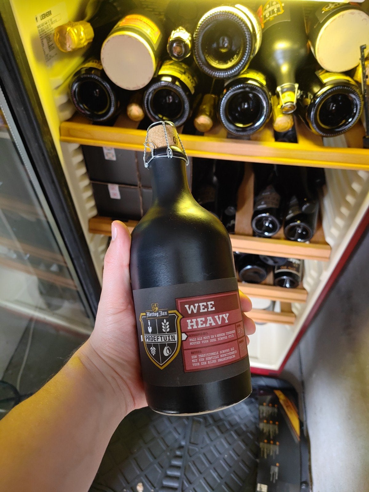 Hertog Jan Wee Heavy bierfles - Schotse Ale 9,0%, Verzamelen, Ophalen of Verzenden, Nieuw, Flesje(s), Hertog Jan