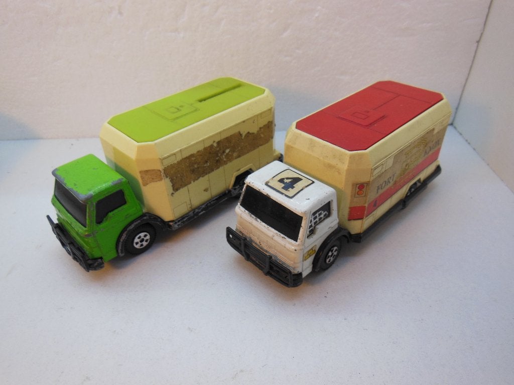 2 x GELD TRANSPORT   FORT KNOX  - 1:50 Matchbox, Ophalen of Verzenden, Gebruikt, Bus of Vrachtwagen, Matchbox