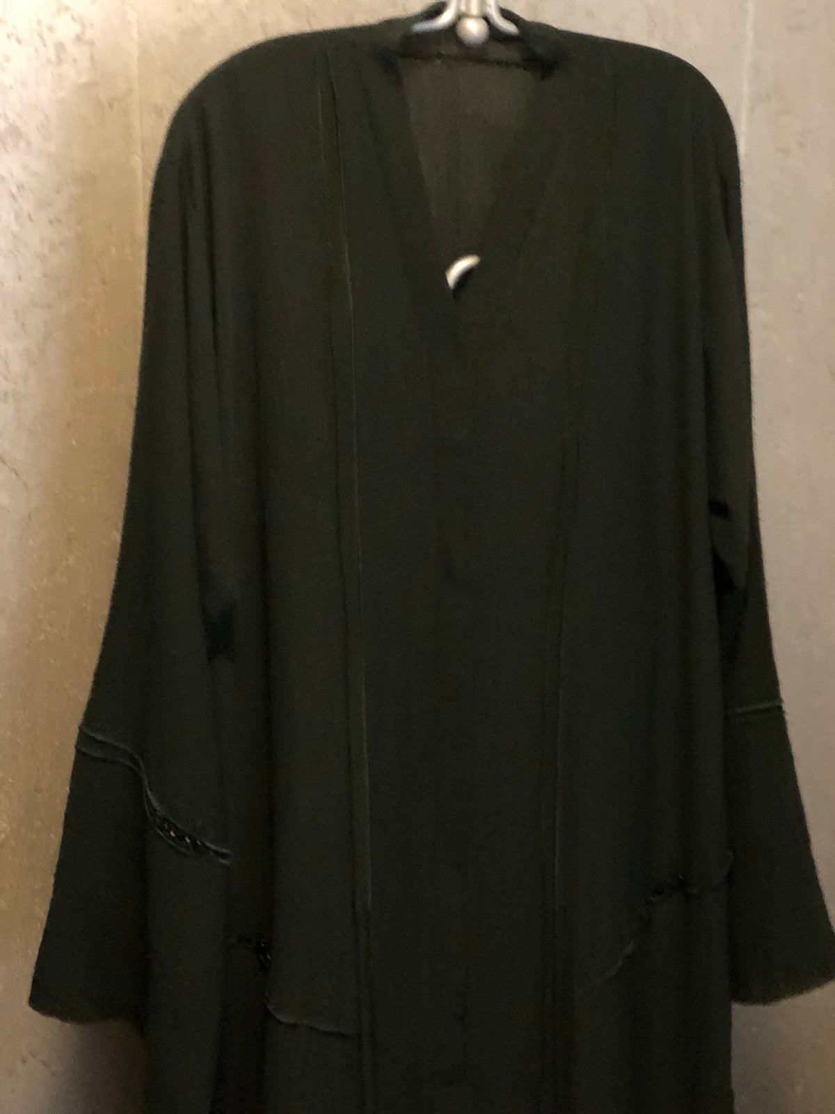 Donker Groene Abaya grote maat / XXL/XXXL, Maat 46/48 (XL) of groter, Ophalen of Verzenden, Zo goed als nieuw, Onder de knie