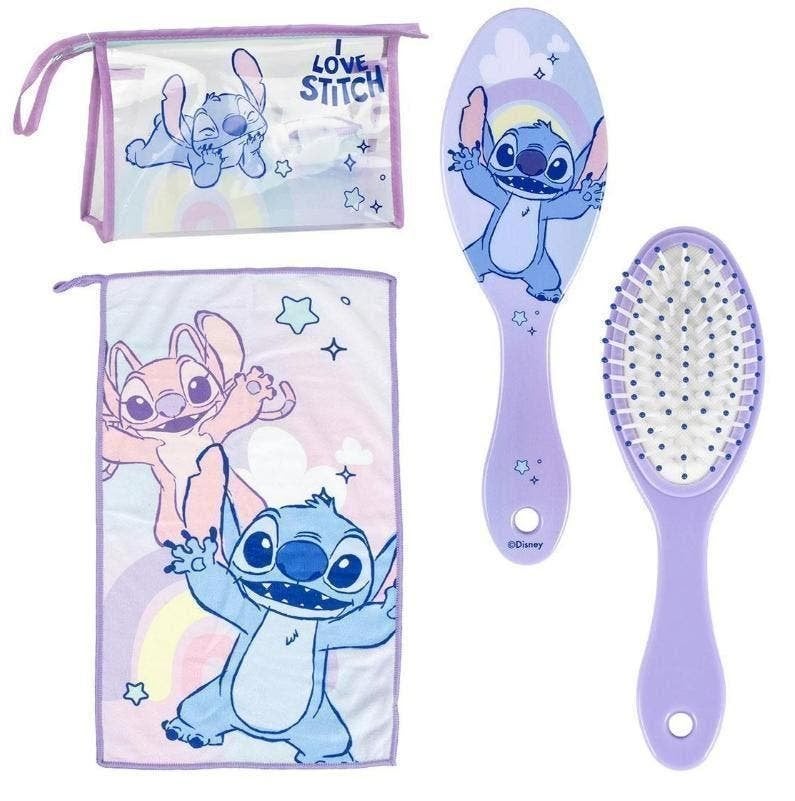 Stitch Toilettas Gevuld - 3 Delig - Disney, Sieraden, Tassen en Uiterlijk, Toilettassen, Overige kleuren, Meisje, Nieuw, Ophalen of Verzenden