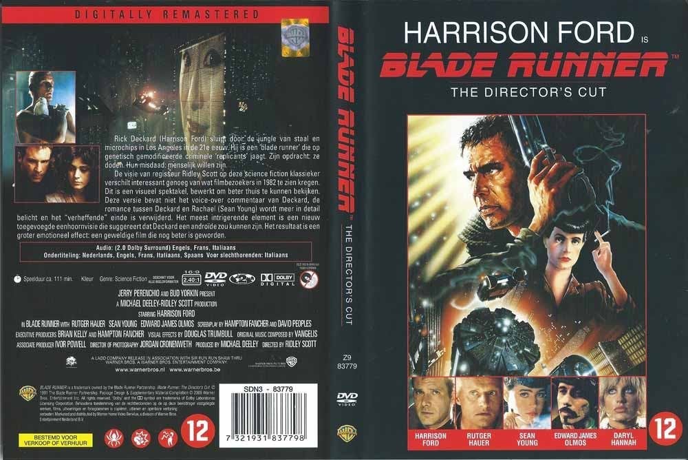 Blade Runner Director’s Cut 1982 DVD met Harrison Ford, Vanaf 16 jaar, Ophalen of Verzenden, Zo goed als nieuw, Actie en Avontuur