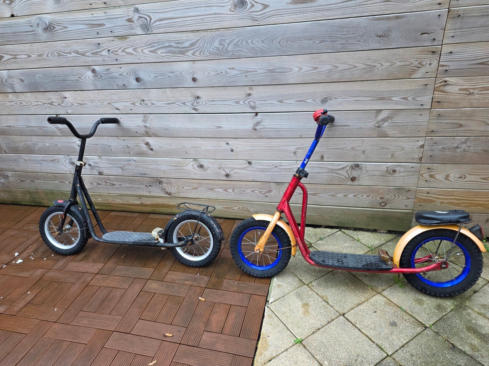 Oude stepjes - Set van 2, Fietsen en Brommers, Ophalen of Verzenden, Gebruikt, Gewone step