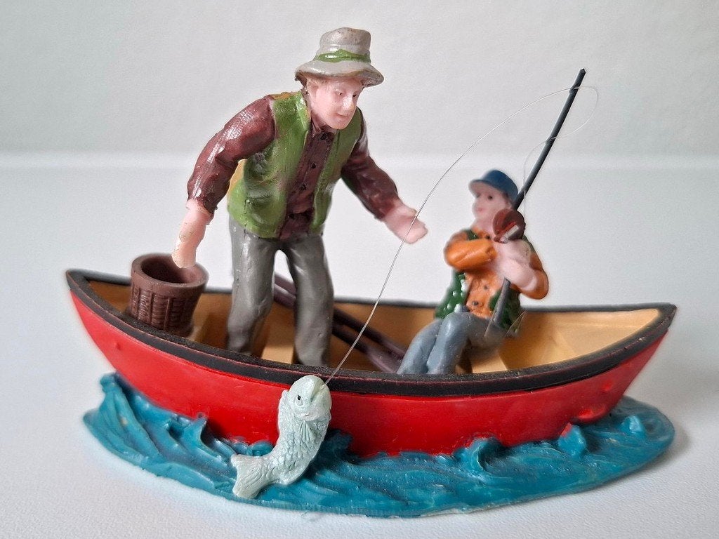 Kerst Vissersbootje kerstfiguren, Ophalen