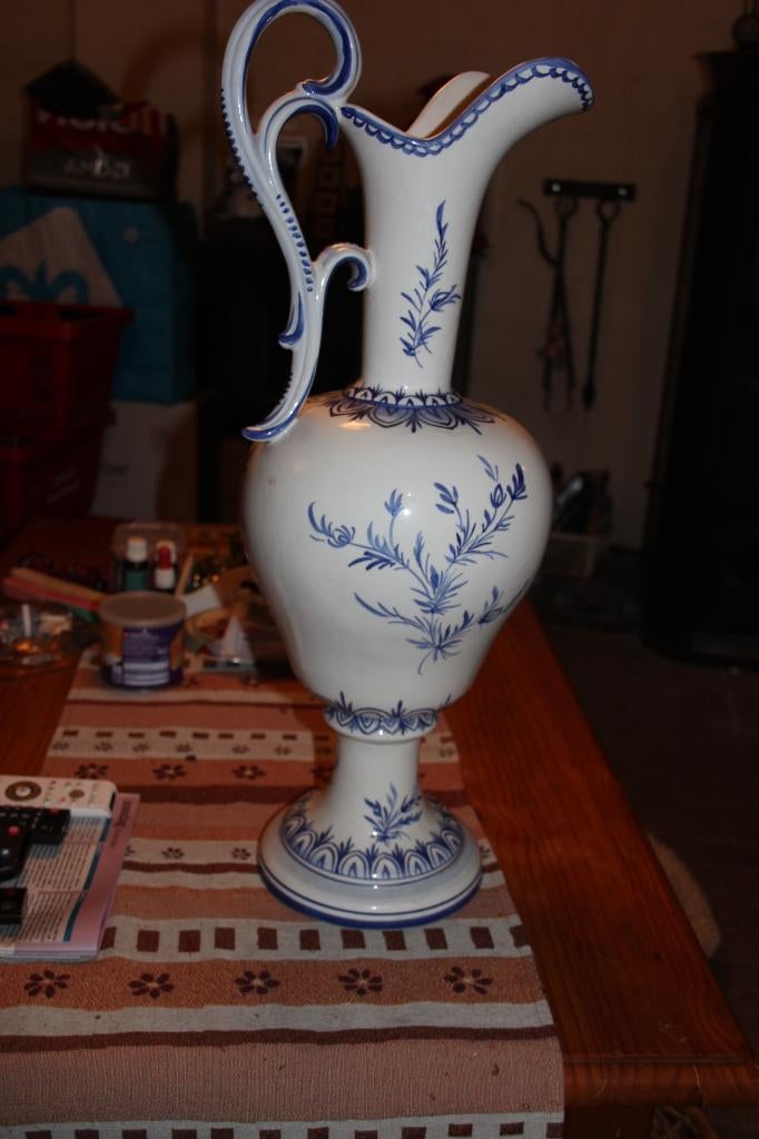 Grote (59cm) Delfts blauwe vaas.                       {101}, Antiek en Kunst, Ophalen