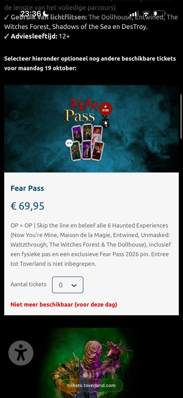 Fearpass gezocht 19 oktober, Twee personen