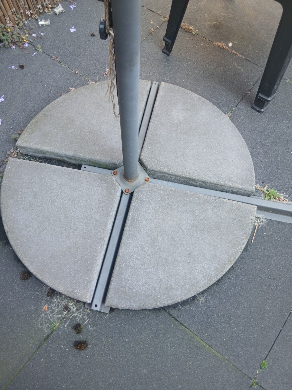 4 Parasol tegels., Ophalen, Minder dan 1 meter, Parasolvoet