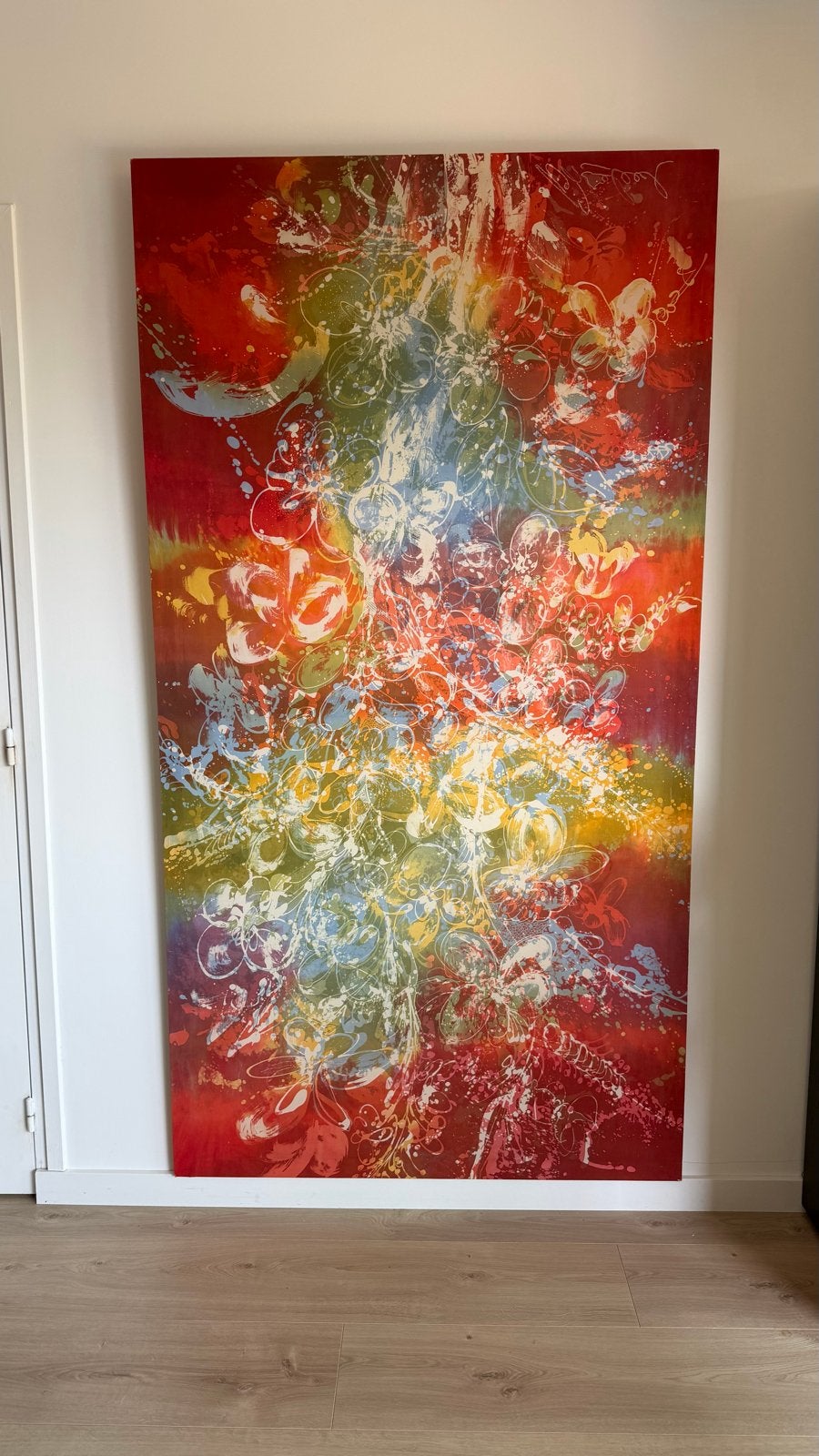 Handgemaakt Batik Schilderij uit Ubud Bali - 110x210 cm, Ophalen of Verzenden