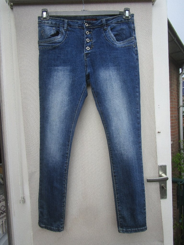 Spijkerbroek PLACE  du  JOUR mt 42, Blauw, Nieuw, Ophalen of Verzenden, W30 - W32 (confectie 38/40)