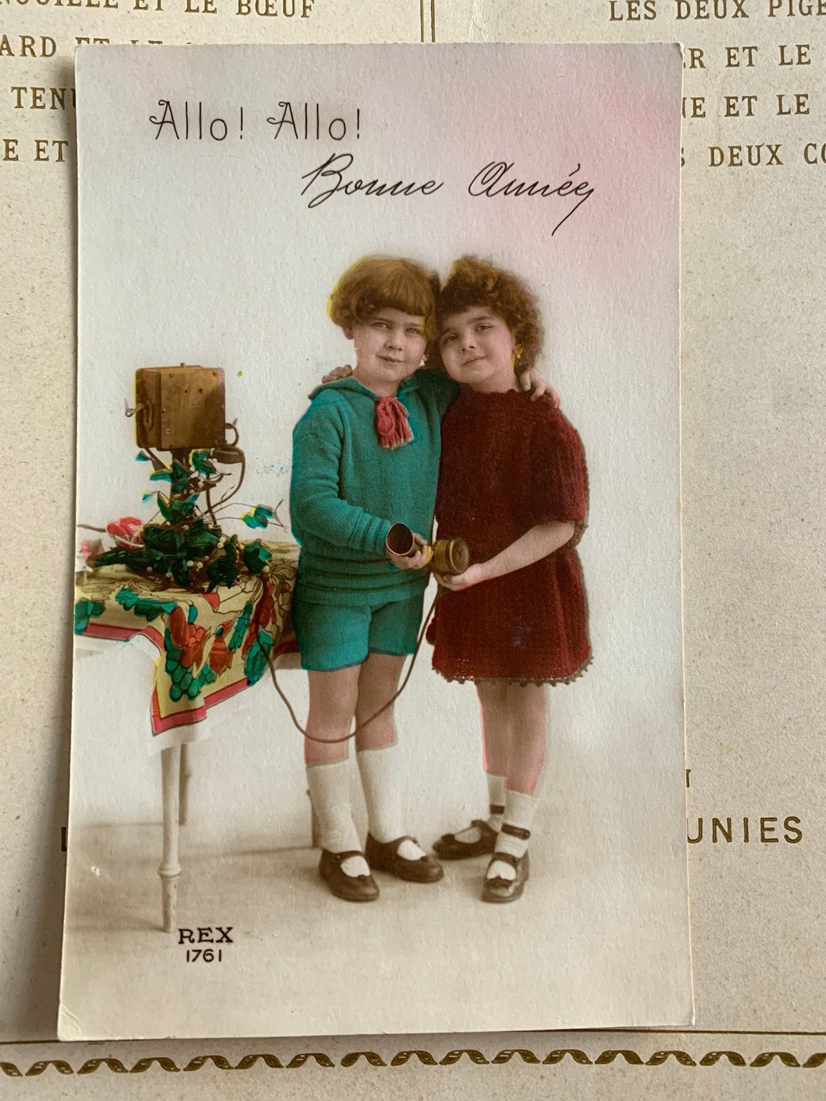 Allo! Allo! Bonne Année - telefoon (GO), Ophalen of Verzenden, 1920 tot 1940, Gelopen, Kinderen