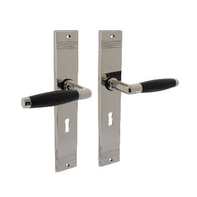 Deurbeslag intersteel nikkel blind, Ophalen of Verzenden, Nieuw, Overige materialen, Klink of Kruk