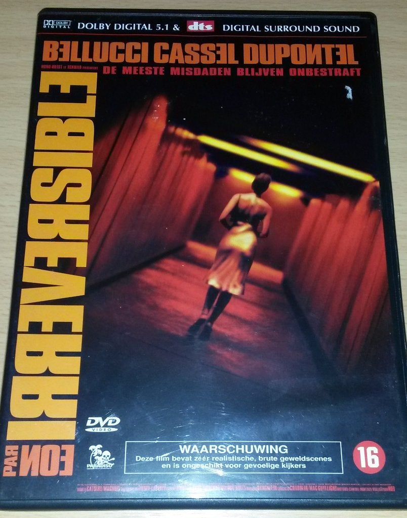 Irreversible - Gaspar Noe, Vincent Cassel, Monica Bellucci, Vanaf 16 jaar, Verzenden, Zo goed als nieuw, Frankrijk