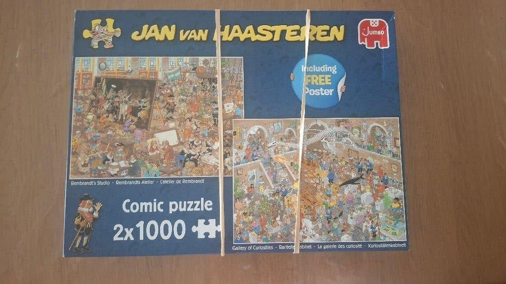 Jan van Haasteren puzzel 2 in 1, Ophalen, Meer dan 1500 stukjes, Gebruikt, Legpuzzel
