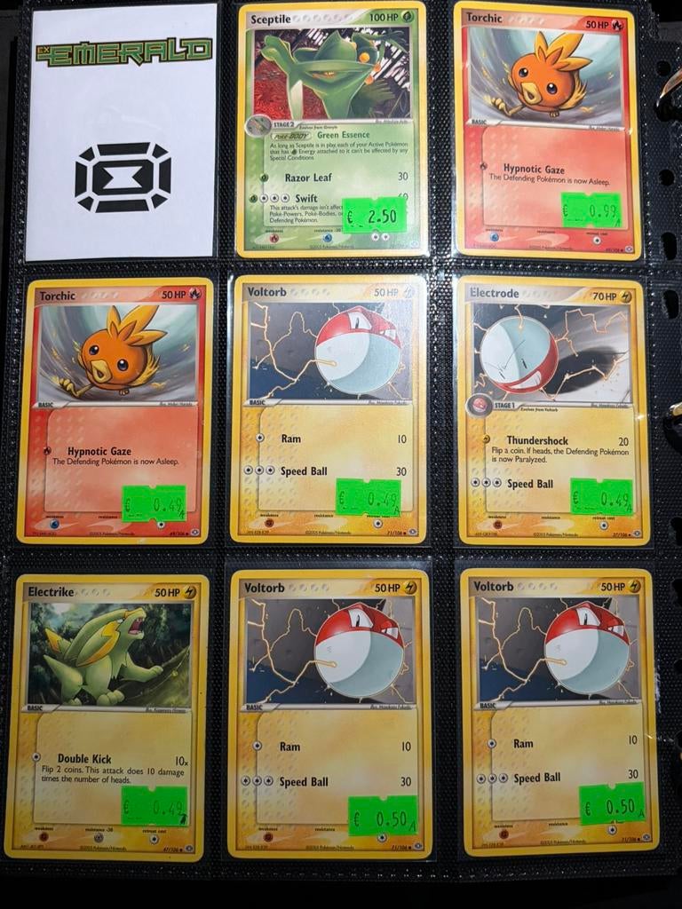 EX Emerald Pokemon kaarten, Ophalen of Verzenden, Zo goed als nieuw, Meerdere kaarten