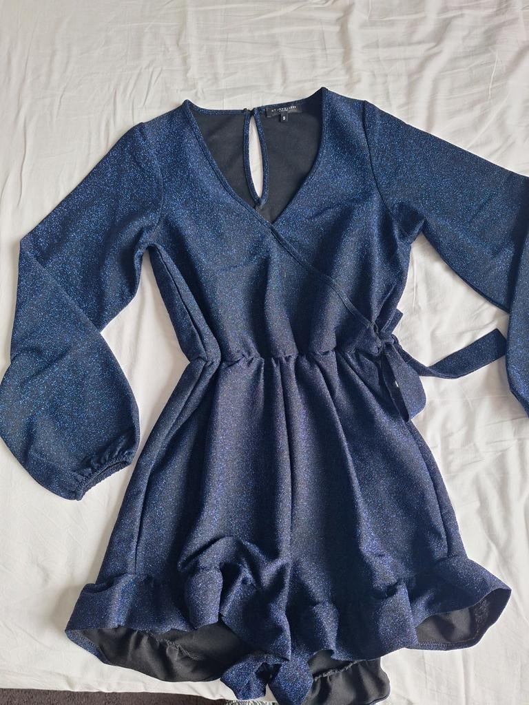 My Jewellery Limited playsuit maat S, Kleding | Dames, Jumpsuits, Zo goed als nieuw, Maat 36 (S), Blauw, Ophalen of Verzenden
