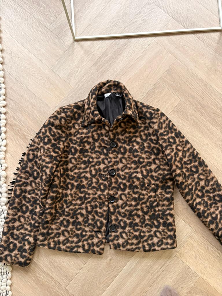 Costes tijgerprint jack maat xs, Ophalen of Verzenden, Zo goed als nieuw, Maat 34 (XS) of kleiner, Bruin