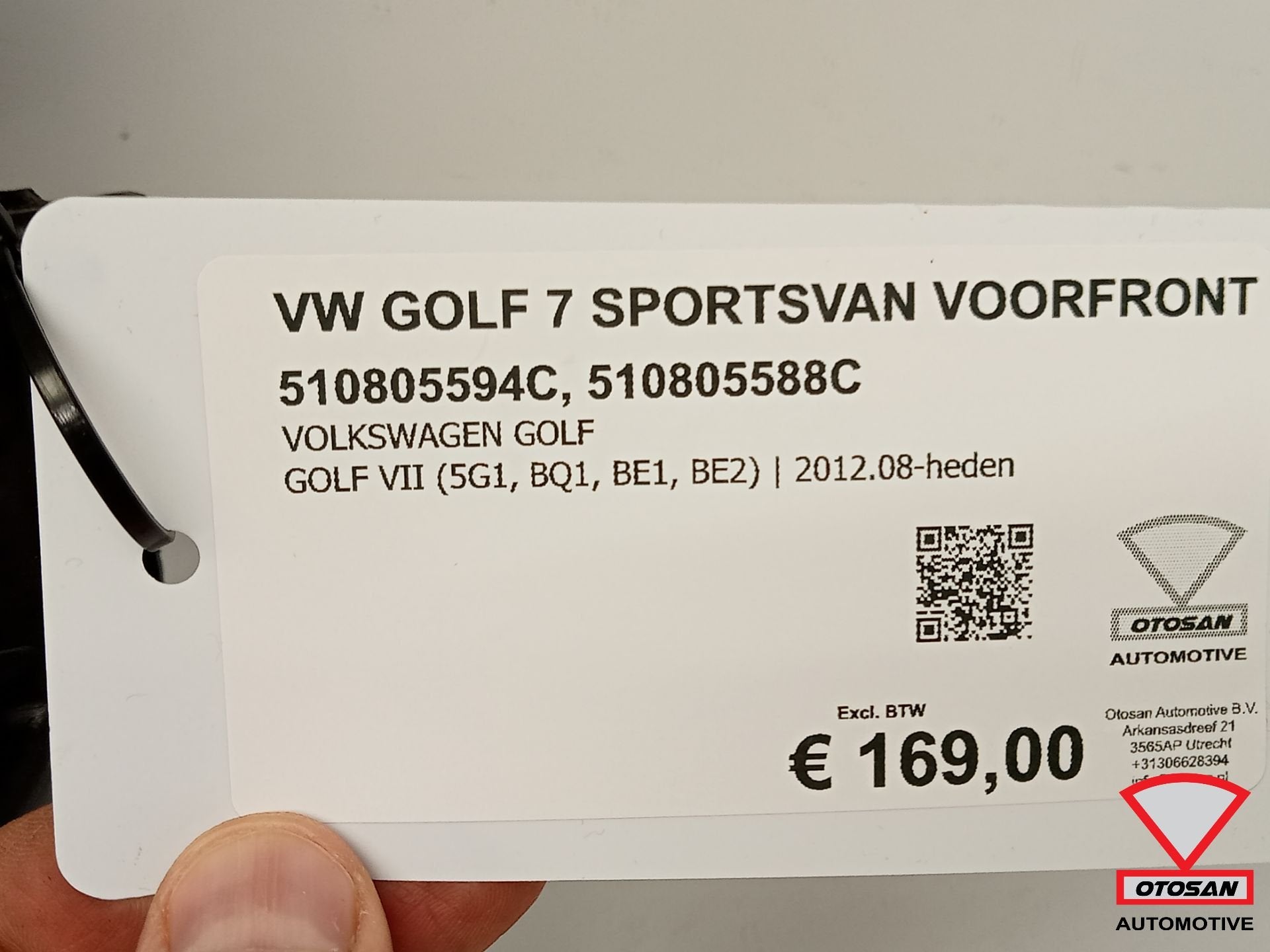 VW Golf 7 Sportsvan Voorfront Front TSI 510805594C 510805588, Gebruikt, Volkswagen, Volkswagen AG, Berliner Ring 2
38440  Wolfsburg, DE