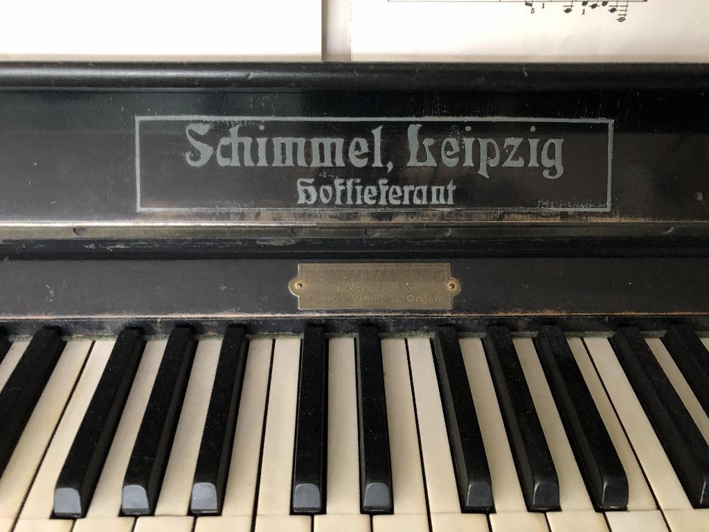 Piano gebruikt Schimmel, Muziek en Instrumenten, Piano's, Ophalen, Gebruikt, Zwart, Piano